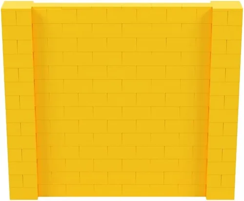 Vista 243 de EverBlock Kit de pared de 5 x 4 pies Bloques de construcción modulares Sistema de pared para edificios, pantallas y estructuras Divisor