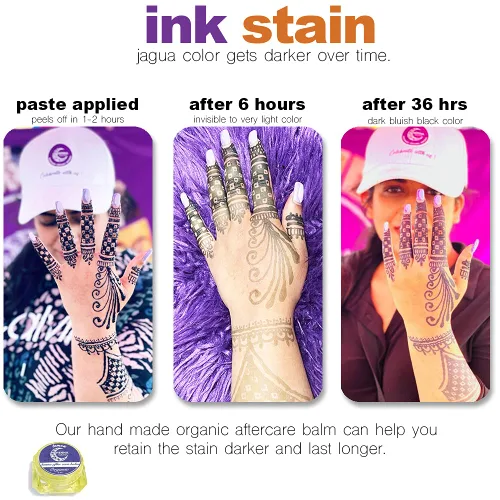 Vista 3 de Kit de tatuajes Jagua Jagua, tinta negra, semipermanente, 2 tubos, bolígrafos Jagua para arte de la piel, tatuajes, pecas falsas, bolígrafos