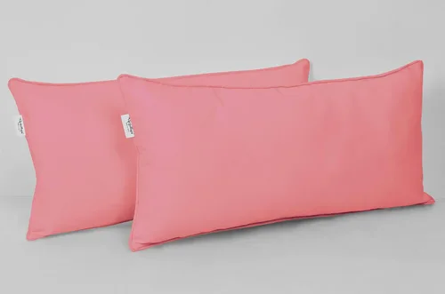 Vista 45 de Funda de almohada lumbar de tela de poliéster para interiores y exteriores, impermeable, rectangular, para todo tipo de clima, para muebles