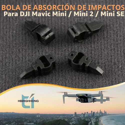 Vista 6 de Repuesto para DJI MiNi 2 Gimbal de absorción de impactos de goma para DJI Mavic Mini 4K Amortiguador Bola Mini SE/Mini 2 SE Amortiguador de goma