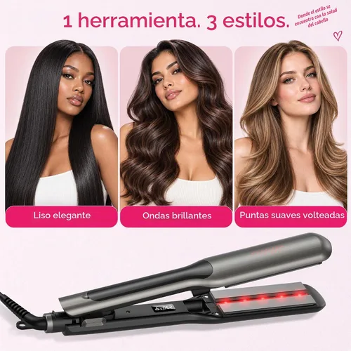 Vista 5 de UKLISS Plancha de pelo profesional de 2 pulgadas de ancho