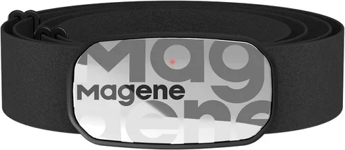 Vista 10 de Magene H603 - Monitor de frecuencia cardíaca con correa de pecho, compatible con ANT+ y Bluetooth con correa totalmente ajustable, compatible