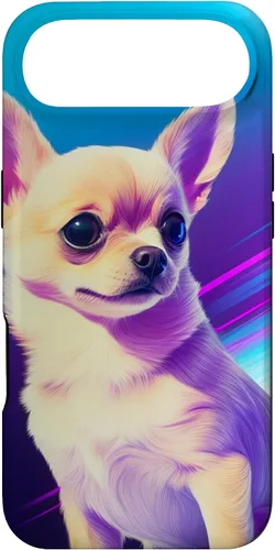 Vista 27 de Chihuahua Dog Retro Rainbow para Chihuahua Dog Lovers Case para iPhone 17