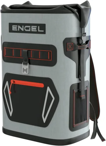 Vista 11 de Engel BP25 Hielera de alto rendimiento con tapa enrollable de 25 cuartos de galón para mochila