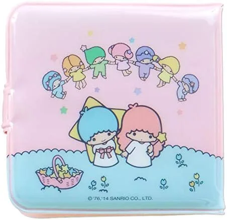 Vista 2 de Sanrio Cartera de cloruro de polivinilo original Little Twin Stars para niños, compacta, Moderno
