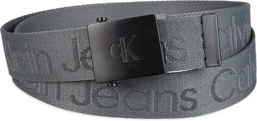 Vista 2 de Calvin Klein de los hombres ajustable Firma algodón belt-white