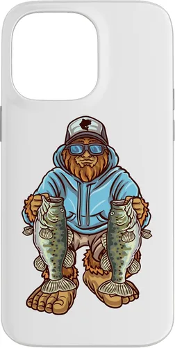 Vista 21 de Funda para iPhone 17, diseño de pescador de pie grande