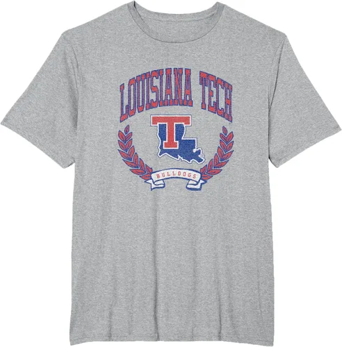 Vista 18 de Louisiana Tech Bulldogs Varsity Logo - Camiseta con licencia oficial, Negro