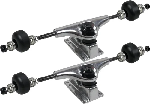Vista 2 de Havok Skateboard Trucks, Wheels, Bearings, Grip, Hardware Truck Package plateado