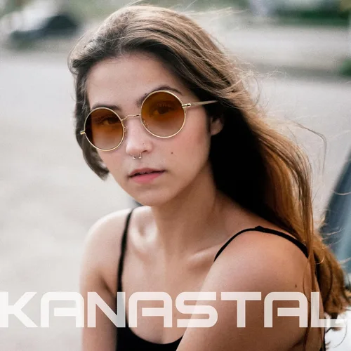 Vista 10 de KANASTAL Gafas de sol redondas polarizadas para mujeres y hombres, estilo hippie con protección UV400