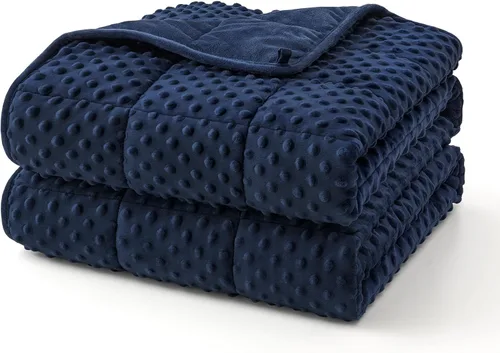 Vista 38 de Topcee Manta con peso (3 libras, 36 x 48 pulgadas), manta refrescante pesada para dormir, se aplica a 20-40 libras, manta suave y gruesa