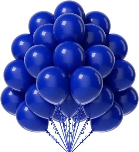 Vista 8 de FOTIOMRG - Globos negros de 12 pulgadas, paquete de 50 globos de fiesta negros de buena calidad para cumpleaños, graduación, baby shower, Halloween