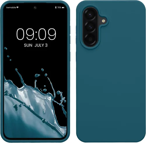 Vista 230 de kwmobile Funda Compatible con Samsung Galaxy A14 5G - Funda de teléfono de TPU y silicona con acabado suave - Verde Lima