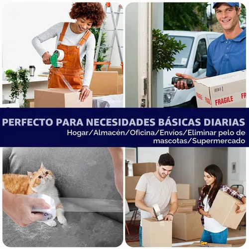 Vista 7 de RAZCC Cinta de embalaje, 12 rollos de cinta de embalaje transparente resistente con dispensadores para embalaje, envío, mudanza y correo, cinta