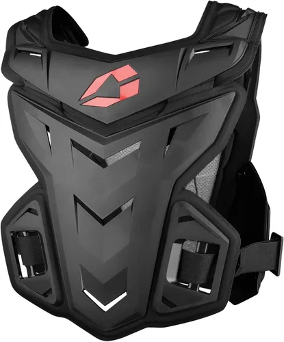 Vista 2 de EVS Sports Deflector F1 Roost Ajuste ceñido, protege contra colisiones y escombros Negro/Rojo Grande/Extra Grande