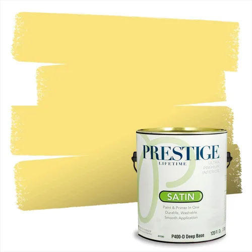 Vista 151 de PRESTIGE Pinturas de pintura exterior e imprimación en uno, 1 galón, plano, combinación comparable de Benjamin Moore* Pila de heno
