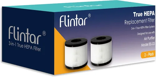 Vista 5 de Filtro de repuesto BS-03, compatible con PARTU y SLEVOO BS-03 HEPA purificador de aire, paquete de 2