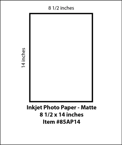 Vista 3 de Papel fotográfico de inyección de tinta mate, tamaño legal, 25 hojas