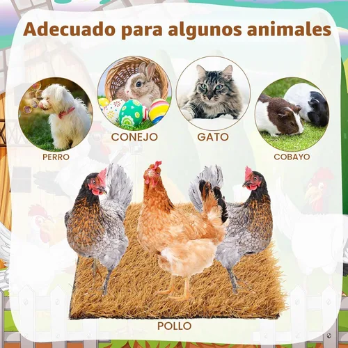 Vista 6 de Zhengmy - 12 almohadillas anidadoras para gallinero de 12 x 12 x 1.2 Marrón