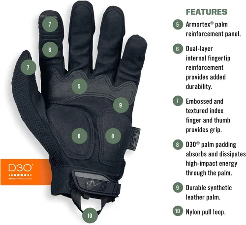 Vista 10 de Mechanix Wear, M-Pact guantes tácticos encubiertos