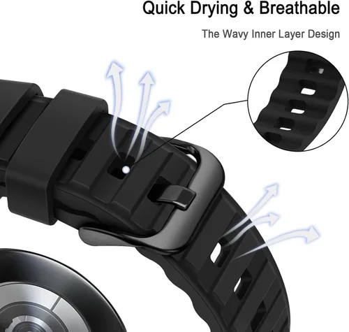 Vista 5 de Tasikar Correas sin huecos compatibles con Samsung Galaxy Watch 7/6/5/4 Band de 1.575 pulgadas, 1.732 pulgadas, Watch 6 Classic Band 1.612 pulgadas