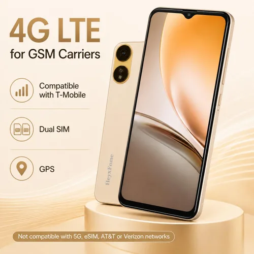 Vista 2 de Teléfonos Android desbloqueados para T-Mobile, teléfono Android 12 (2025), 3+16GB/256GB TF Octa Core, teléfonos desbloqueados con doble SIM