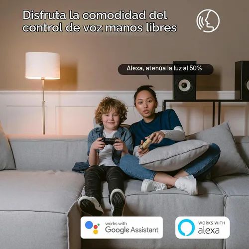 Vista 5 de EVA LOGIK Interruptor de luz inteligente con atenuación WiFi, un solo polo