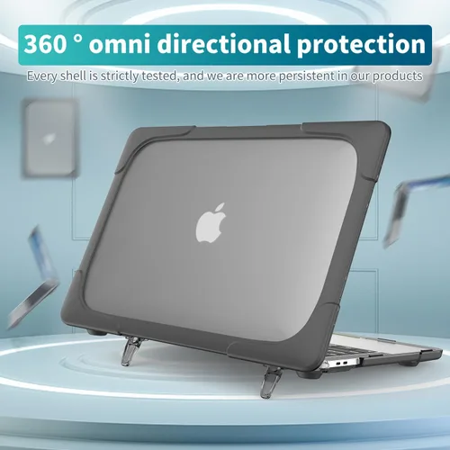 Vista 6 de Funut Funda compatible con MacBook Air de 11 pulgadas A1370 A1465, MacBook Air 11 Kickstand, carcasa rígida de plástico resistente para Apple Laptop