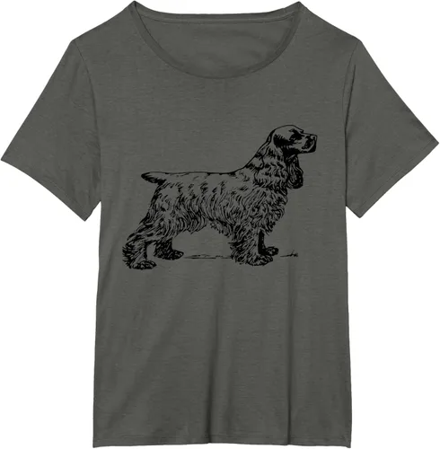 Vista 20 de Cocker Spaniel - Camiseta para perro Cocker Spaniel, gris, S Asfalto