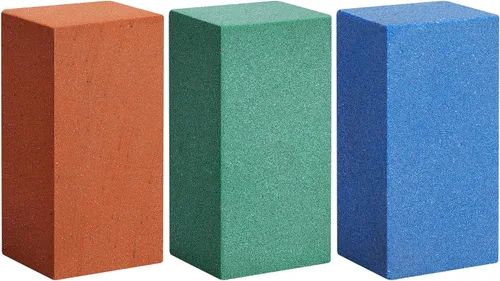 Vista 8 de Bloque abrasivo de goma gomosa, 2 piezas, piedra suave de goma para snowboard, piedra de esquí de snowboard para eliminar el óxido y las rebabas