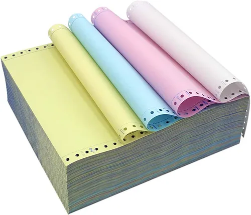 Vista 8 de FirstZi Papel de computadora NCR de alimentación continua de 9-1/2 x 11 pulgadas, 2 capas, 1000 unidades de papel de copia autocopiado