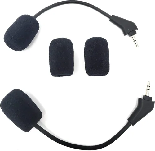Vista 6 de Paquete de 2 micrófonos de repuesto para juegos Corsair HS50 HS60 HS70 PS4 Xbox One Nintendo Switch Computadora PC Mac Gaming Auriculares