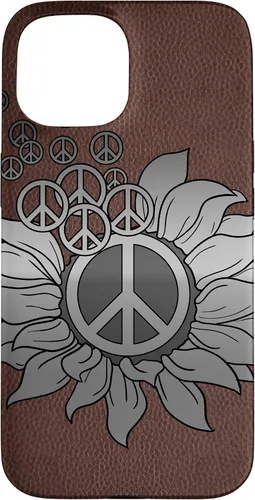 Vista 6 de Sunflower Peace Sign Hippie Hippy Vintage Floral Soul Gift Case for iPhone 17