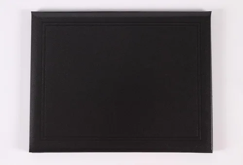 Vista 2 de Cubierta para diploma de 8.5 x 11 pulgadas, cubierta de graduación, certificado, portadocumentos de cuero liso, tamaño carta Negro C
