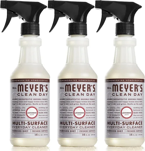 Vista 5 de Mrs. Meyer's - Paquete de velas perfumadas de lavanda y limpiadores multisuperficie (2 artículos)