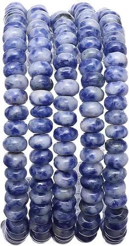 Vista 59 de BEADIA Cuentas de piedra natural africana de turquesa faceted rondelle 3x4mm semipreciosas sueltas para hacer joyas 38cm