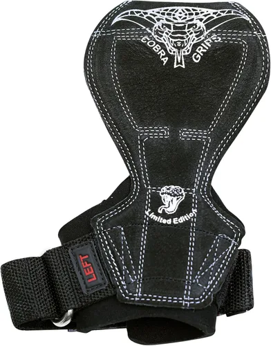 Vista 3 de Cobra Grips Flex Model Weight Lifting Gloves Heavy Duty Straps Alternative Power Lifting Hooks for Deadlifts with Padded Wrist Wrap Support