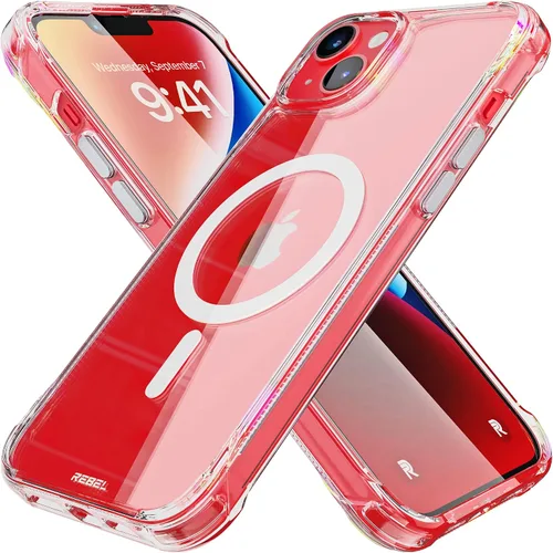Vista 20 de Phone REBEL - Funda transparente para iPhone 14 Plus [Crystal Series Gen-4] Compatible con MagSafe Resistente, Antiarañazos, Sin Amarilleo