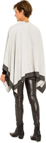 Vista 7 de MELIFLUOS DESIGNED IN SPAIN Women's Shawl Wrap Poncho Ruana Cape Cardigan Sweater Open Front for Fall Winter Spring