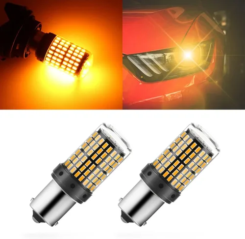 Vista 8 de Paquete de 2 bombillas LED de freno 1157, bombilla de repuesto BAY15D de 12 V-24 V para freno de reversa, cola de correr, estacionamiento, universal