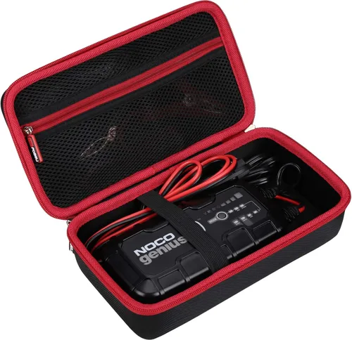 Vista 10 de FBLFOBELI - Estuche rígido para arrancador NOCO GENIUS5 (solo funda) Carcasa rígida de EVA, a prueba de golpes y resistente al agua, cierre