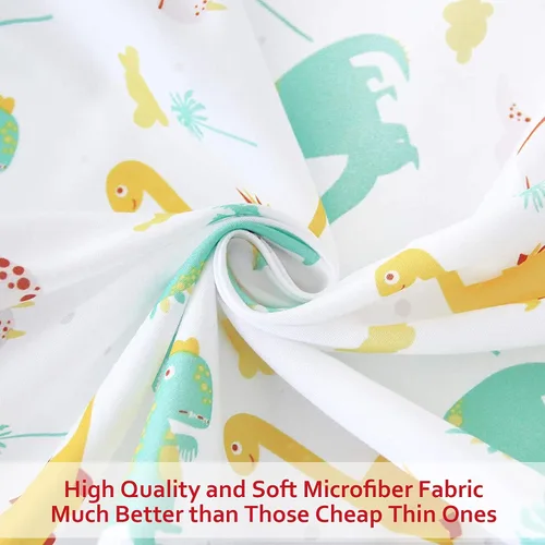 Vista 3 de Pack and Play Sheets - Juego de 2 sábanas para cuna, sábana bajera elástica para cuna, compatible con Graco Pack n Play, material suave y Dinosaurio