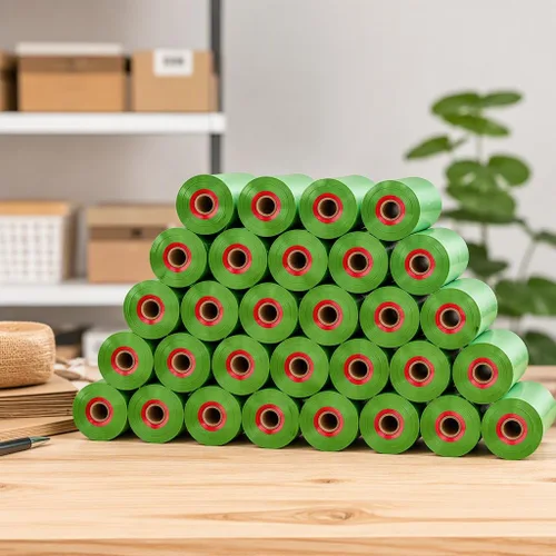 Vista 7 de Bolsas de excremento para perros, 225 bolsas de perro para excrementos, sin perfume, 15 rollos de repuesto, 9 x 13 pulgadas de grosor para perros