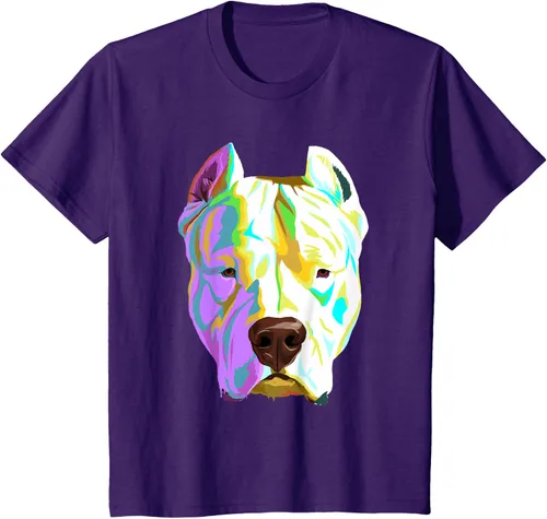 Vista 68 de Colorida camiseta Dogo Argentino, Negro, S