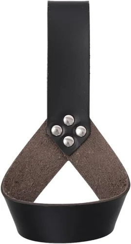 Vista 30 de BLESSUME Cinturón medieval de caballero con espada rana funda de estoque, soporte de vaina de estoque, 1 unidad