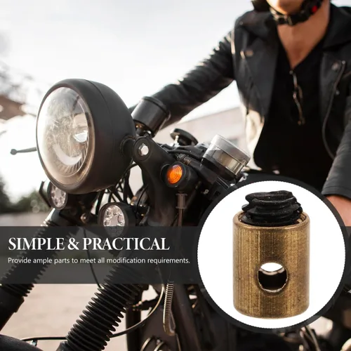 Vista 5 de Cabilock Kit de abrazadera de núcleo de embrague, 20 pezones de cable de acelerador de metal, ajuste universal para motocicleta y scooter