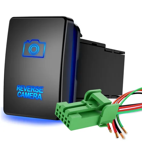 Vista 14 de Nilight Interruptor de Batería de Botón de Encendido/Apagado AUX 12V con Cable Conector Kit de Reemplazo de 1.28" x 0.87" para Toyota Sequoia