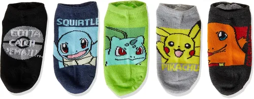 Vista 2 de Pokemon Paquete de 5 calcetines para niños