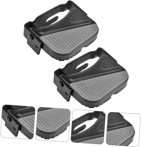 Vista 4 de VANZACK 1 par de pedales plegables reposapiés bicicleta reposapiés bicicleta asiento niños bicicleta para niños+bicicletas pedales de asiento