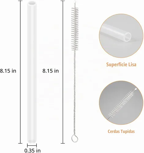 Vista 2 de Pajitas de repuesto compatibles con botella de agua Contigo Ashland 2.0 a prueba de fugas de 24 onzas y 32 onzas (paquete de 6)